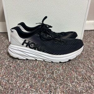 Hoka Men's Black and White Athletic Shoes Size 16D